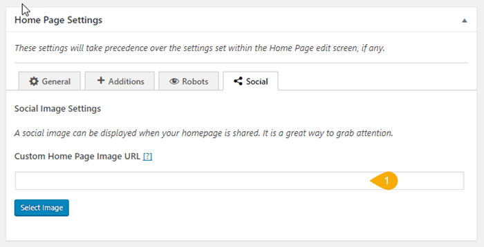 Nastavení pro sociální sítě